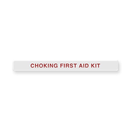 CleanRemove Adhesive Dome Label Choking First Aid Kit